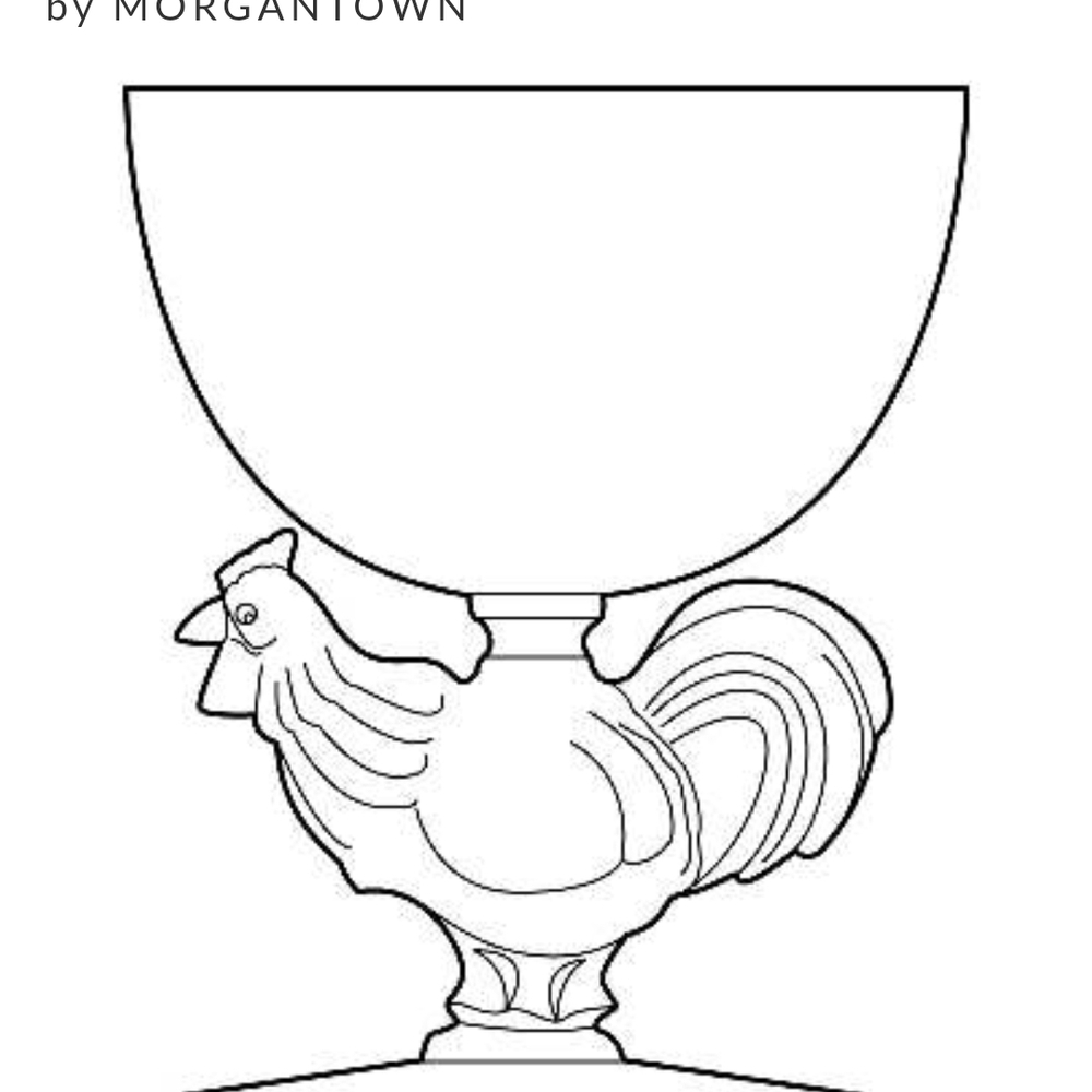 Cocktail Glass Rooster Collection